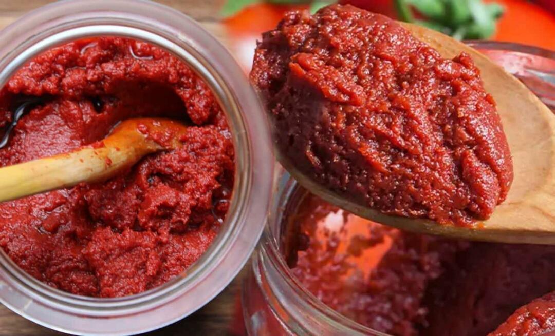 Hvordan lagre tomatpuré? Hvordan kan tomatpuré lagres lenge uten å ødelegges? Forhindre tomatpurémugg