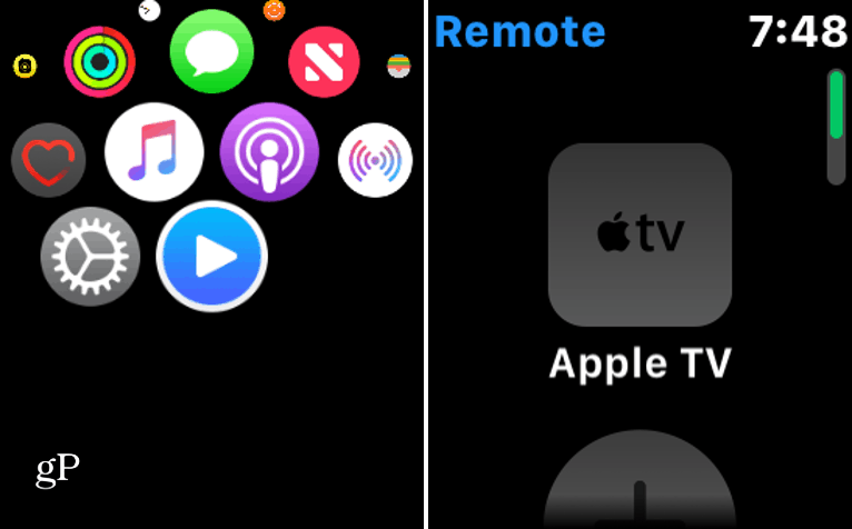 Koble Apple Watch til Apple TV