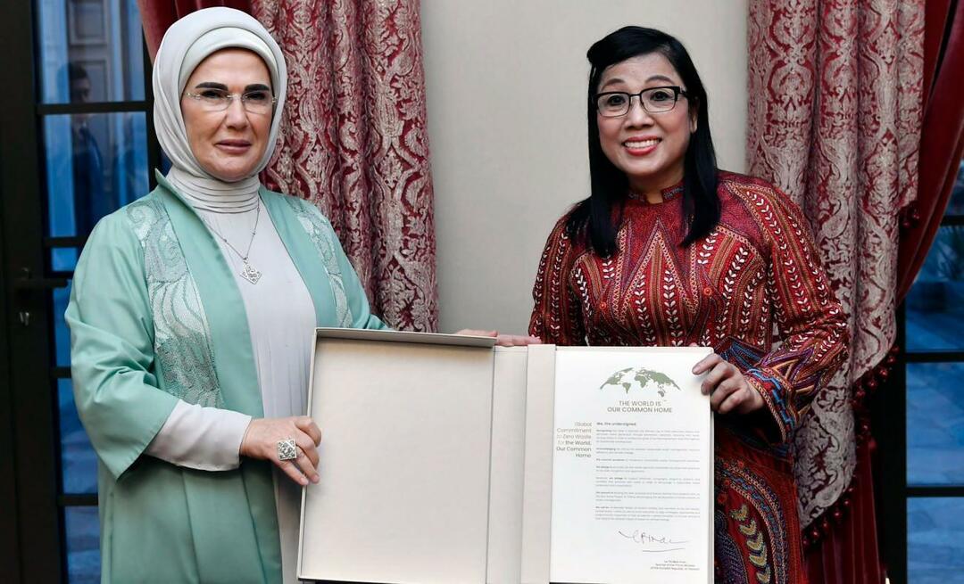 Førstedame Erdoğan møtte kona til statsministeren i Vietnam!
