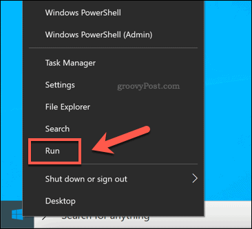 Starter Kjør gjennom Windows Start ekstra alternativmeny