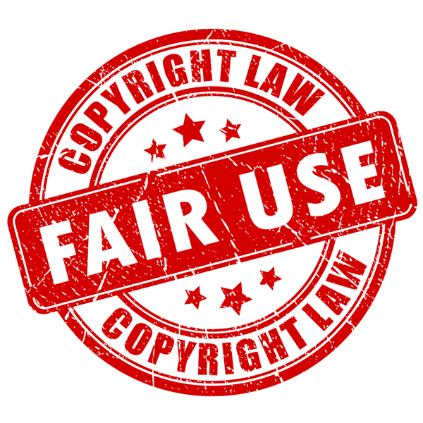 Læren om rettferdig bruk tillater viss bruk av bilder og innhold så lenge bruken ikke hindrer forfatterens rettigheter.