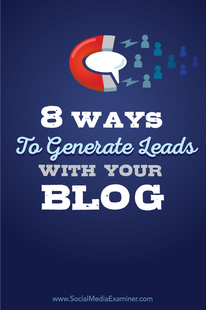 hvordan du genererer potensielle kunder med bloggen din
