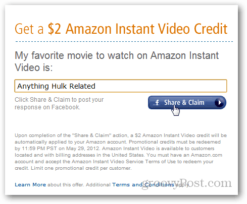 $ 2 amazon videokreditt