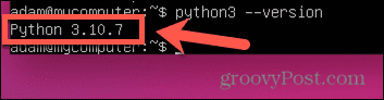 ubuntu python-versjon