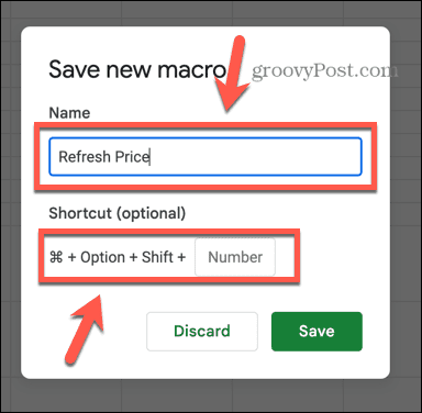 google sheets navn makro