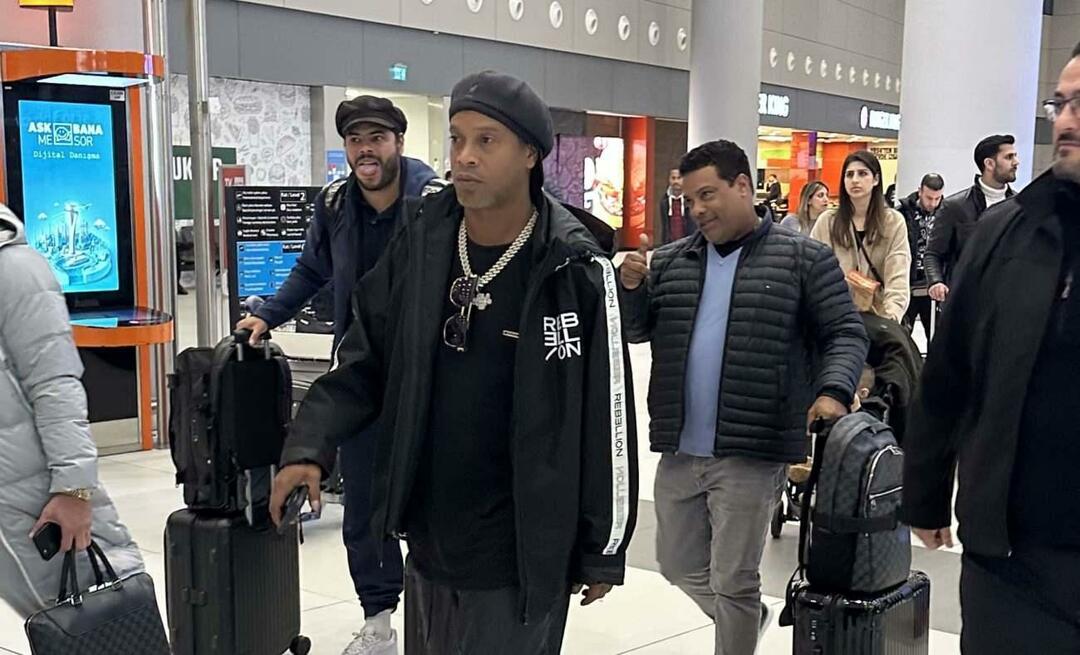 Den legendariske fotballspilleren Ronaldinho kom til Istanbul!