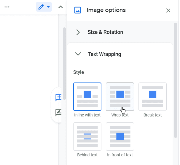  pakke inn tekst hvordan du lager bilder i google docs