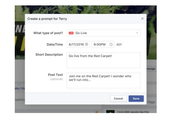 Facebook Mentions legger til flere nye direktesendingsfunksjoner som live videoutkast og påminnelser, moderasjonsverktøy for kommentarer, trimming av repriser og andre justeringsverktøy.