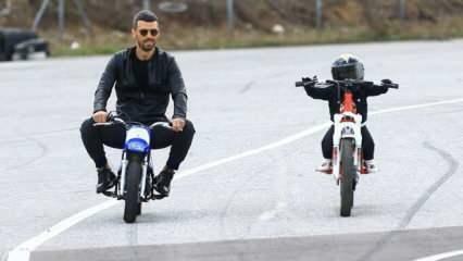 Kenan Sofuoğlu fikk sin 3 år gamle sønn på sykkelen alene! Det brakte hjerter til munnen