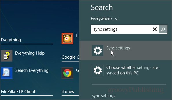 Søk i Windows 8.1