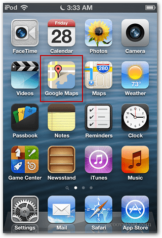 iOS 6 Google Maps-ikon