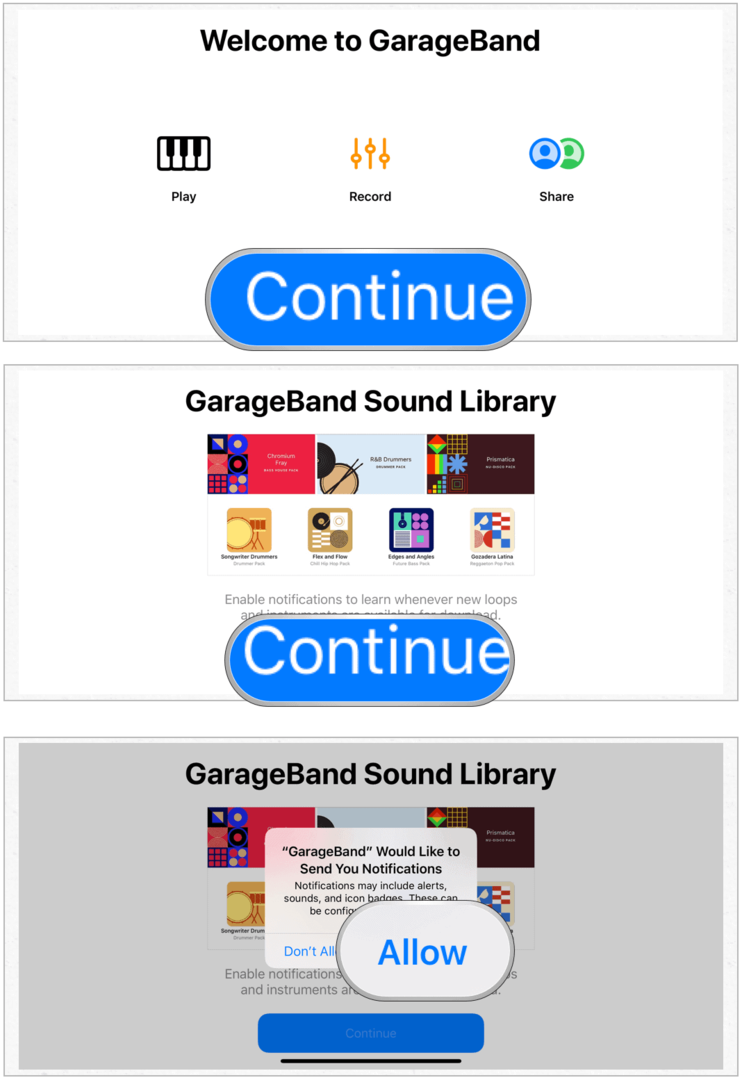 GarageBand installere på iPhone