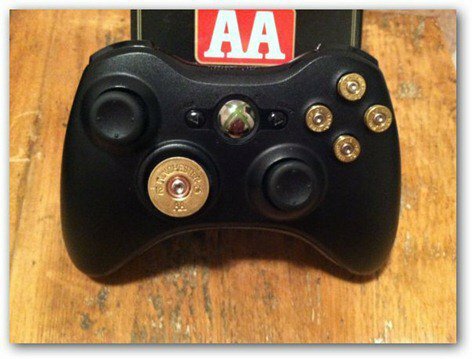 steampunk xbox 360 bullet knapper kontroller