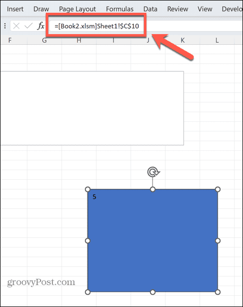 excel form ekstern lenke