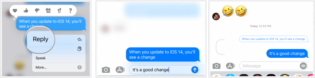 iOS 14 innebygde meldinger