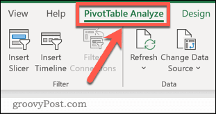 Pivottabellfanen i Excel