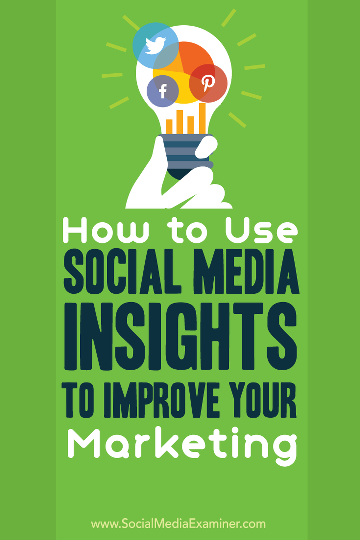 Slik bruker du sosiale medier for å forbedre markedsføringen: Social Media Examiner