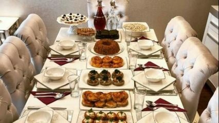 Spesielle presentasjonsforslag for iftar-tabeller