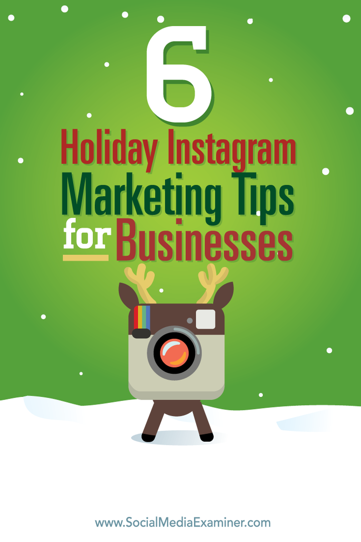 6 Holiday Instagram Marketing Tips for bedrifter: Social Media Examiner