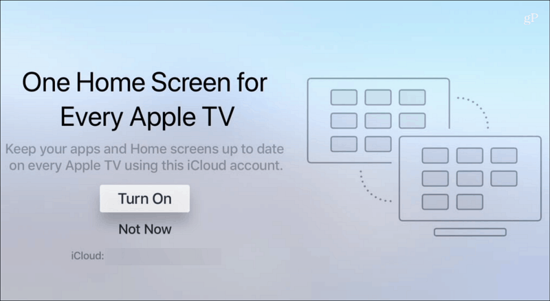 Én hjemmeskjerm hver Apple TV
