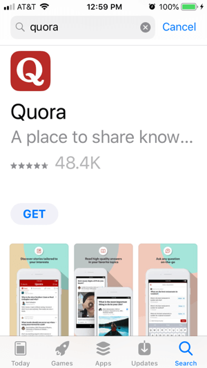 Få tilgang til Quora på stasjonær eller mobil.