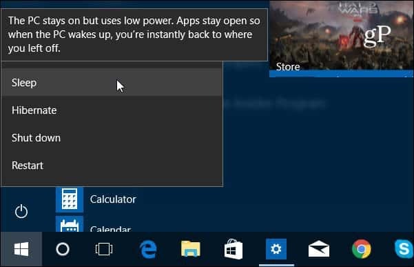 Windows 10 Slå av, start på nytt, dvale og sove Roundup