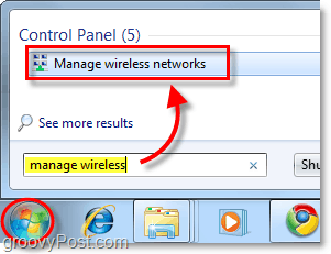 administrere trådløse nettverk i Windows 7