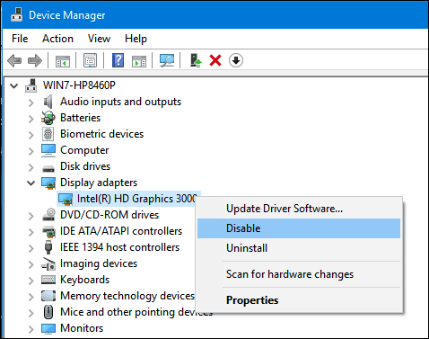 dev-manager sikker modus windows 10