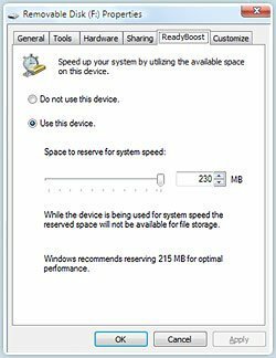 Slik øker du Windows 7 og Vista-ytelsen ved hjelp av ReadyBoost