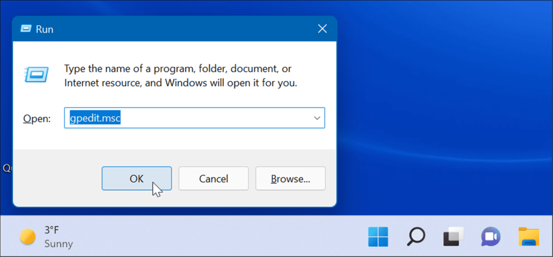 fjern værwidgeten på Windows 11