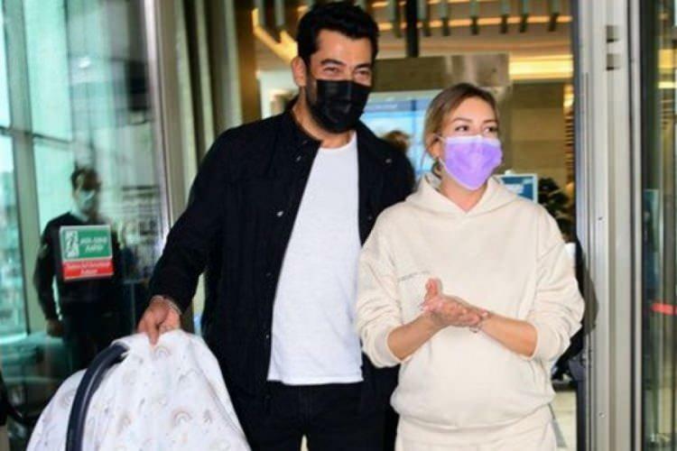 Bilder av Kenan Imirzalıoğlu og kona Sinem Kobal forlater sykehuset
