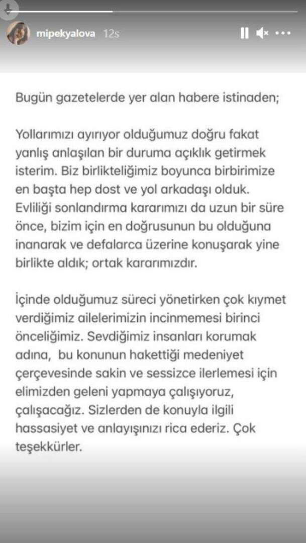 Skilsmisse-krise i et 2-årig ekteskap! Tauene brøt mellom Melike İpek Yalova og Altuğ Gültan