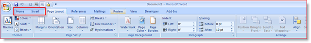 Office 2007 Toolbar før UBitMenu