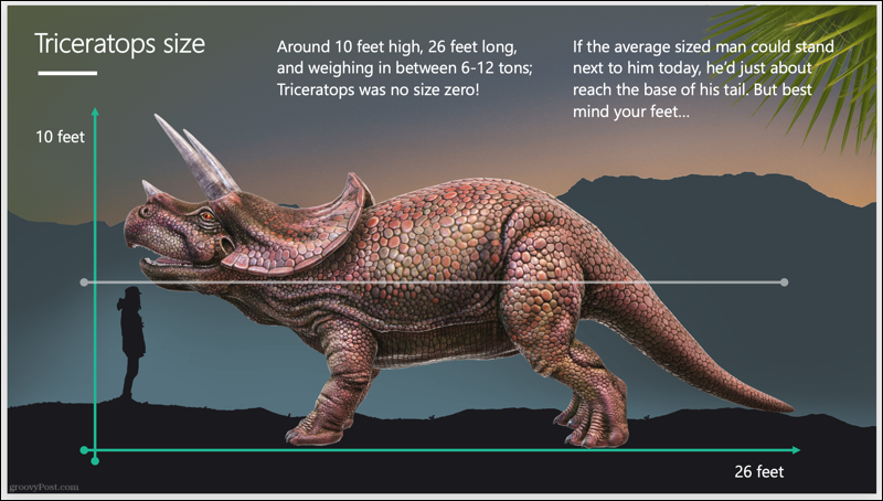 Triceratops lysbildefremvisning