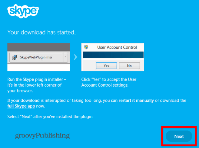 Skype HD Outlook-installert plugin