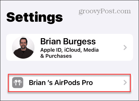 app for innstillinger for airpods pro