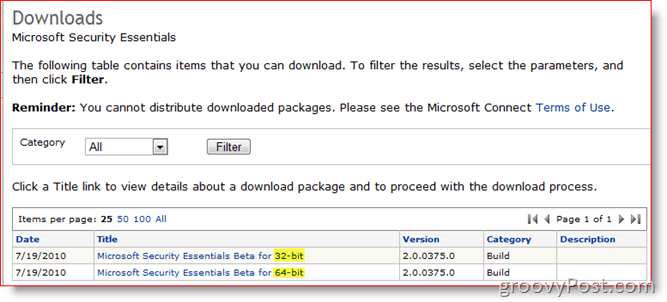 Microsoft Security Essentials 2.0 Beta utgitt