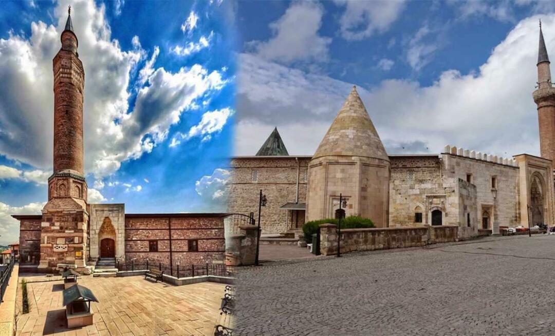 UNESCOs verdensarvmoskeer fra Ankara og Konya. Arslanhane-moskeen og Eşrefoğlu-moskeen