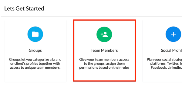 Kom i gang ved å legge til teammedlemmer i Statusbrew-kontoen din.