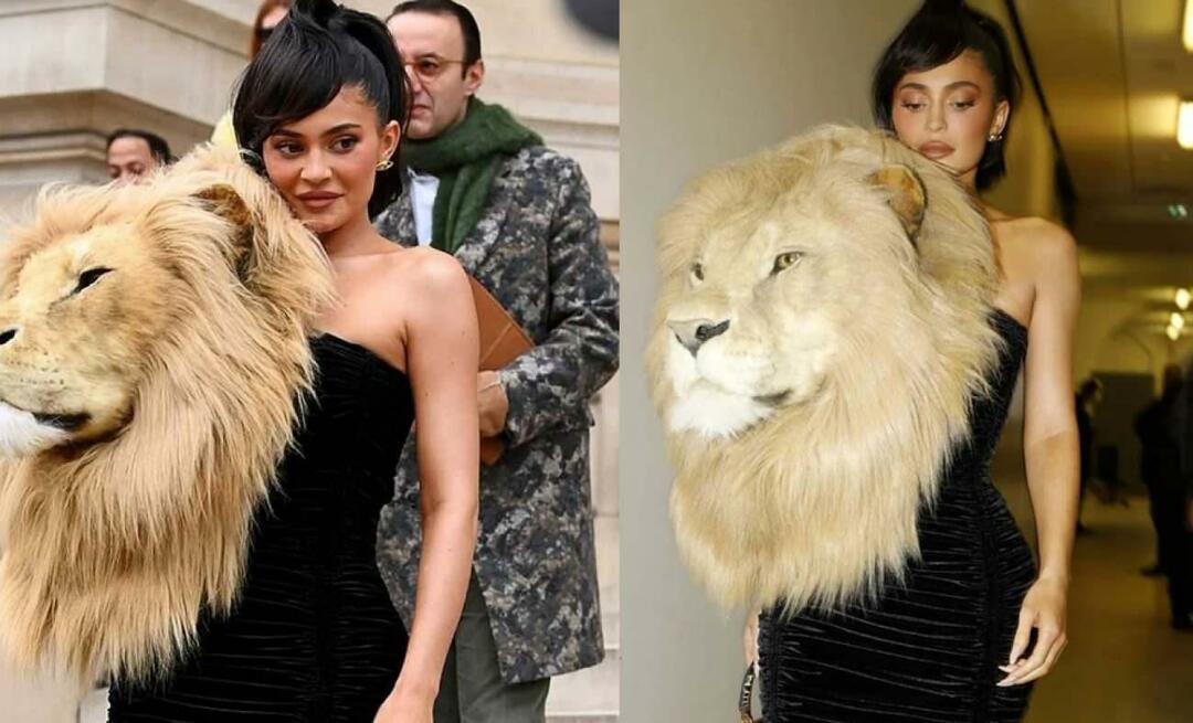 Kylie Jenners løvehodekjole åpnet munnen! De som så det trodde det var ekte