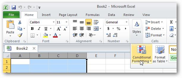 Microsoft Excel utmerker betinget formatering