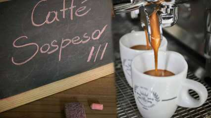 Hva betyr hengende kaffe? Caffé Sospeso: den napolitanske tradisjonen med å henge kaffe
