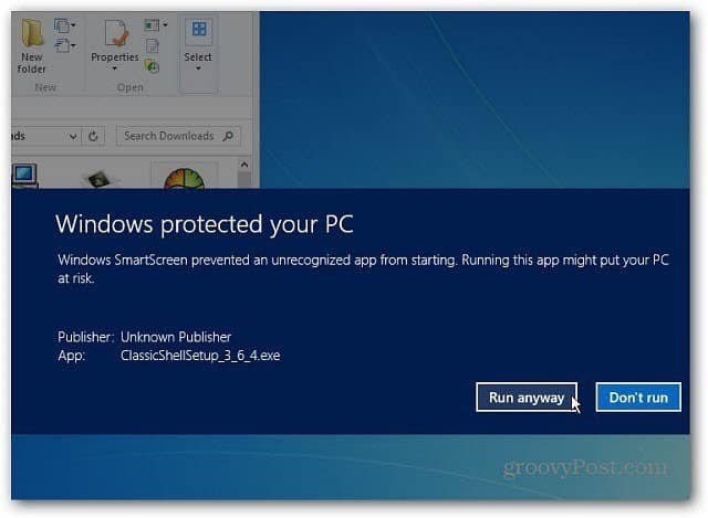 Hvordan deaktivere Windows 8 SmartScreen