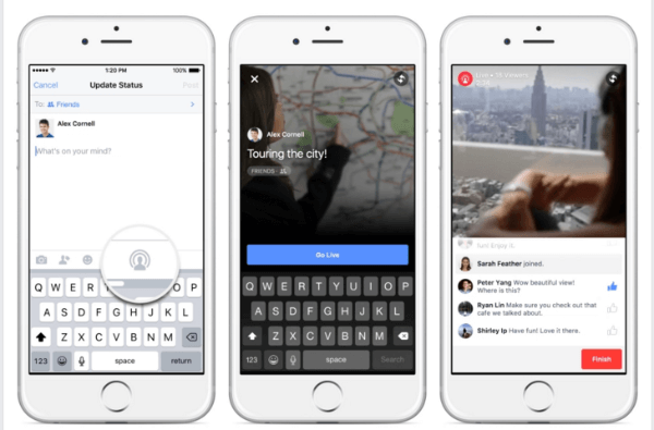 facebook utvider live video på iPhone