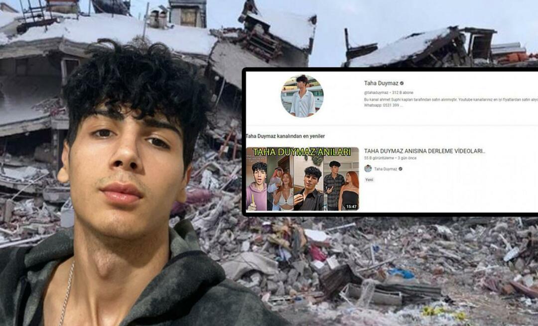 Deler fra Taha Duymaz sin konto, som mistet livet i jordskjelvet, fikk en reaksjon!