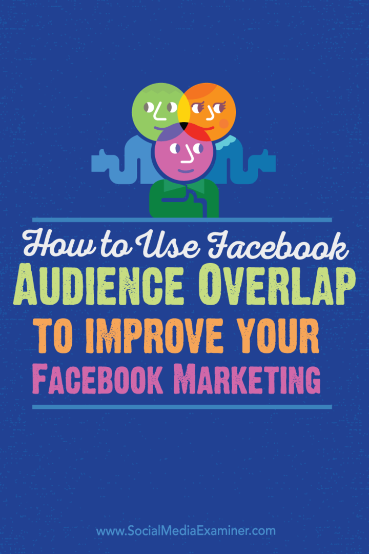 forbedre facebook-markedsføring med publikumsoverlapping