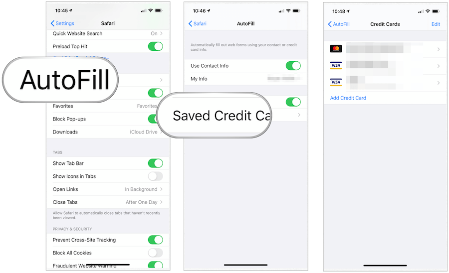 iOS-kredittkort