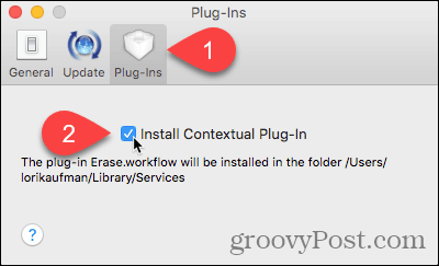 Installer kontekstuell plug-in