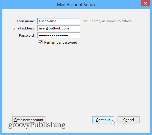 Thunderbird Mail Account Setup