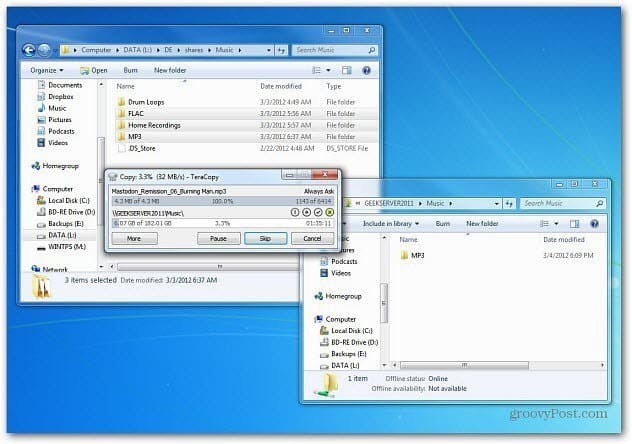 Windows 8: Bruke funksjonen Ny filkopiering